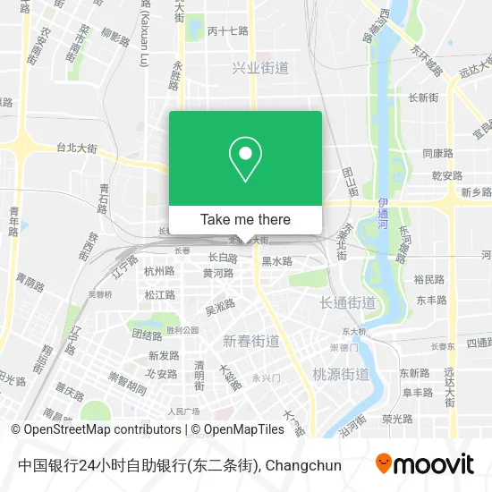 中国银行24小时自助银行(东二条街) map