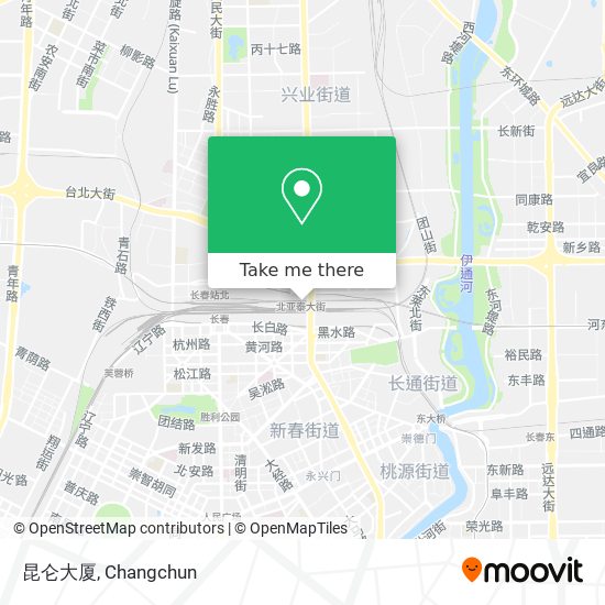 昆仑大厦 map