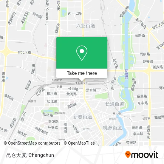 昆仑大厦 map