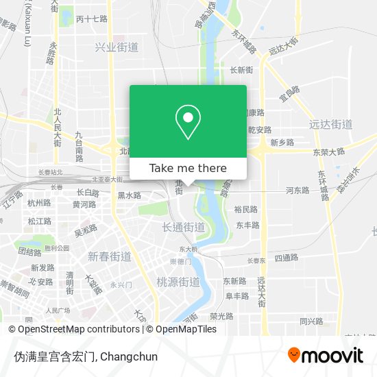 伪满皇宫含宏门 map