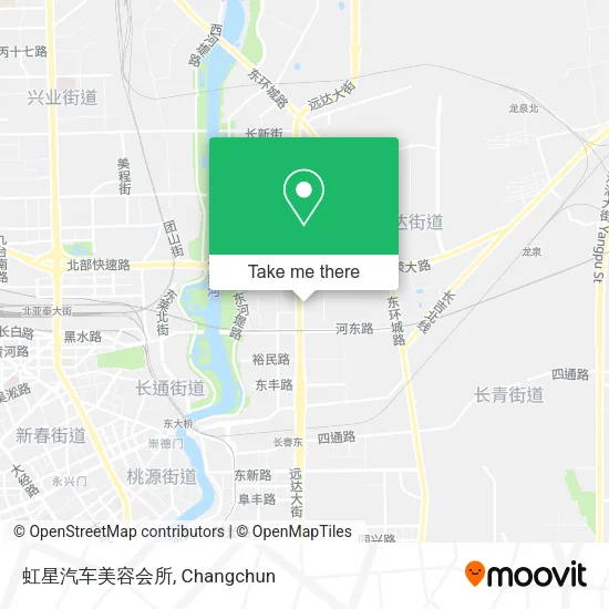 虹星汽车美容会所 map