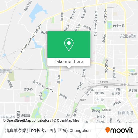 清真羊杂爆肚馆(长客厂西新区东) map