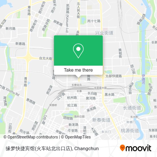 缘梦快捷宾馆(火车站北出口店) map