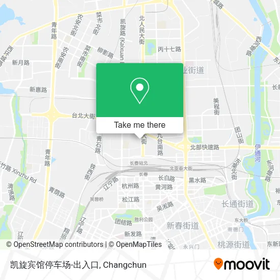 凯旋宾馆停车场-出入口 map