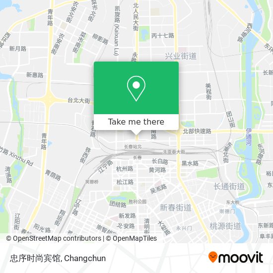 忠序时尚宾馆 map