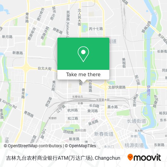 吉林九台农村商业银行ATM(万达广场) map