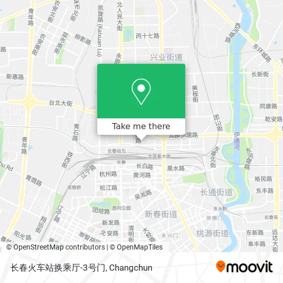长春火车站换乘厅-3号门 map
