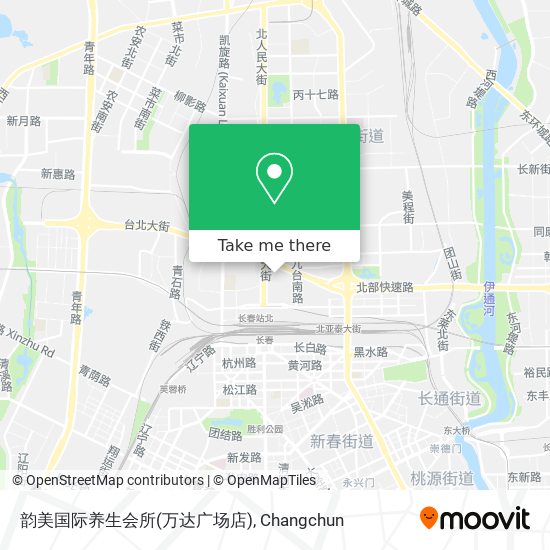 韵美国际养生会所(万达广场店) map
