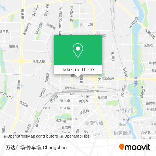 万达广场-停车场 map