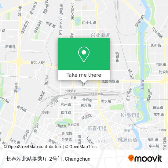 长春站北站换乘厅-2号门 map