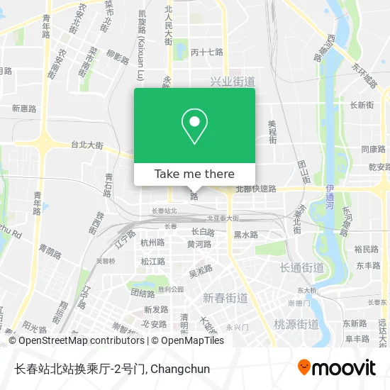 长春站北站换乘厅-2号门 map