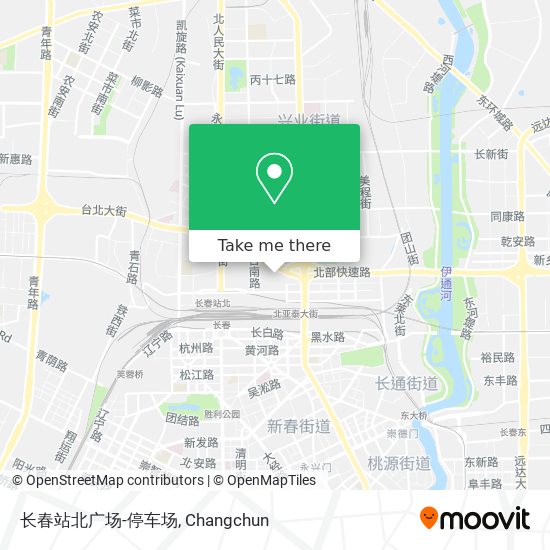 长春站北广场-停车场 map