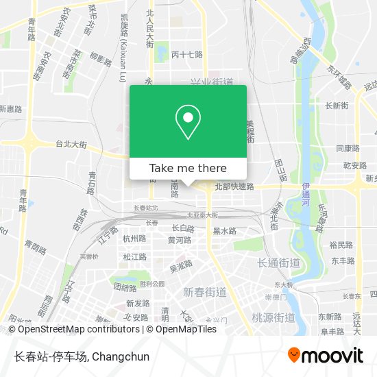 长春站-停车场 map