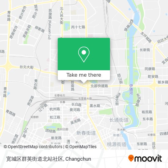 宽城区群英街道北站社区 map