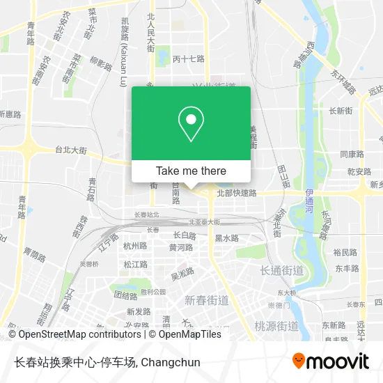 长春站换乘中心-停车场 map