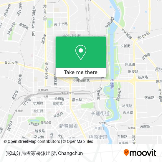 宽城分局孟家桥派出所 map