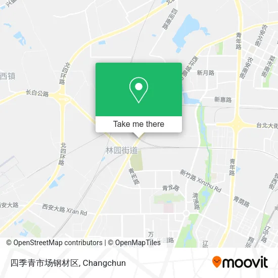 四季青市场钢材区 map