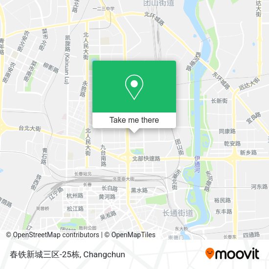 春铁新城三区-25栋 map