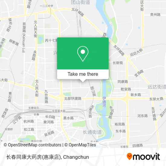 长春同康大药房(惠康店) map