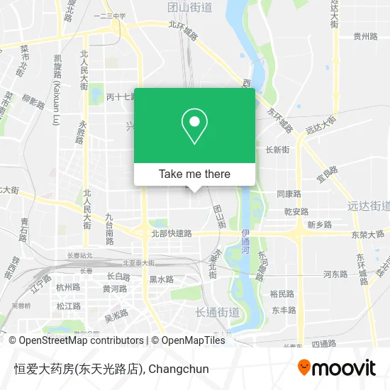 恒爱大药房(东天光路店) map