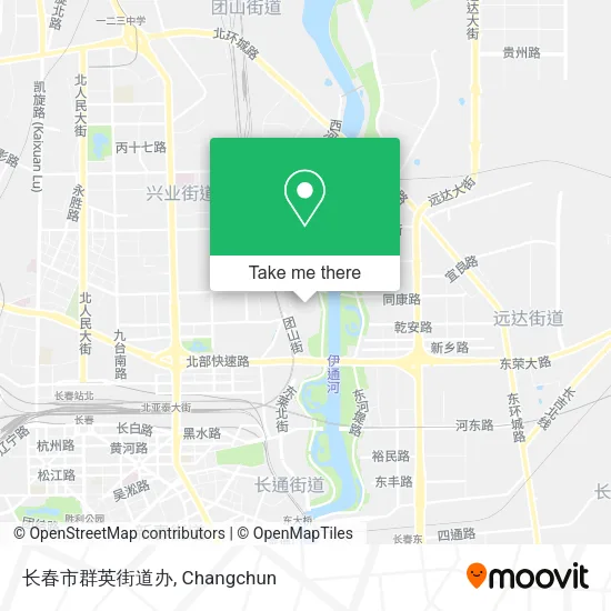 长春市群英街道办 map