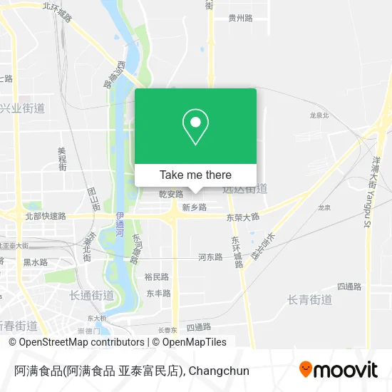 阿满食品(阿满食品 亚泰富民店) map