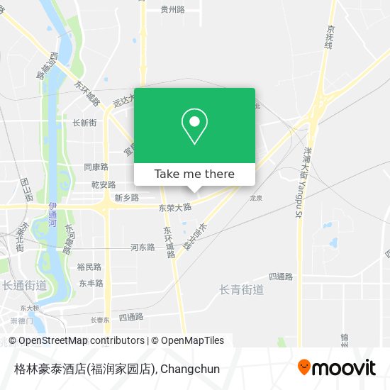 格林豪泰酒店(福润家园店) map
