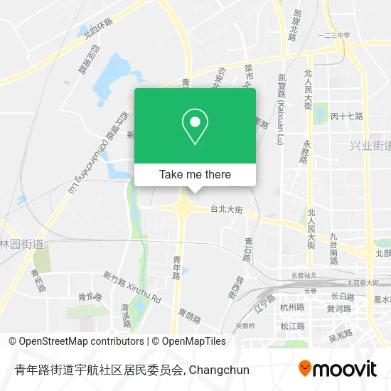 青年路街道宇航社区居民委员会 map