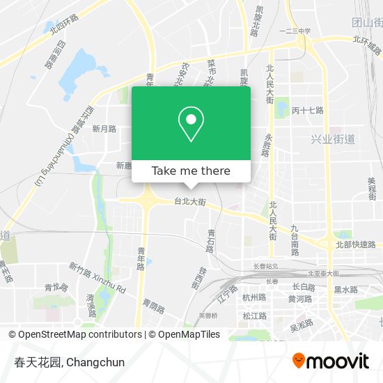 春天花园 map