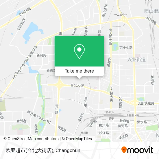 欧亚超市(台北大街店) map