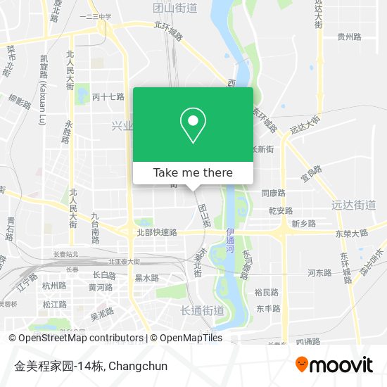 金美程家园-14栋 map