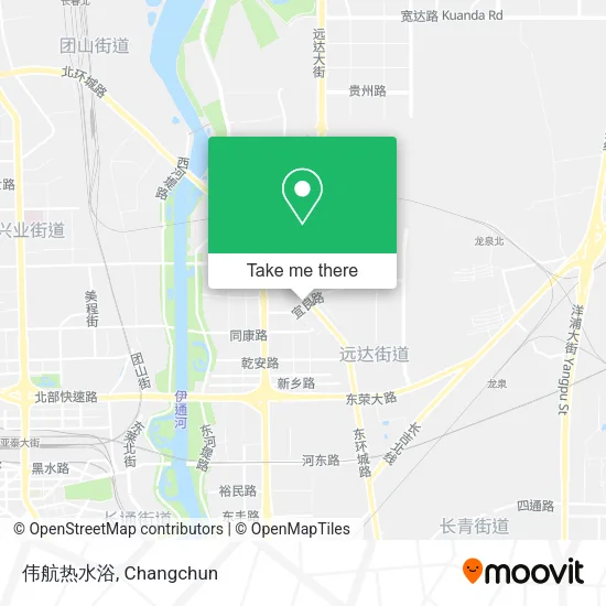 伟航热水浴 map