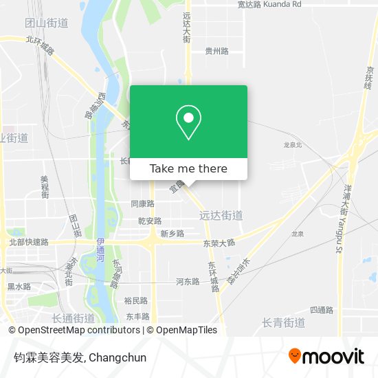 钧霖美容美发 map