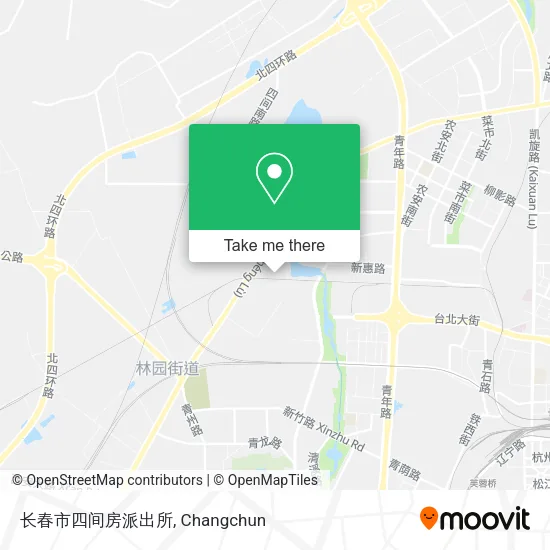 长春市四间房派出所 map
