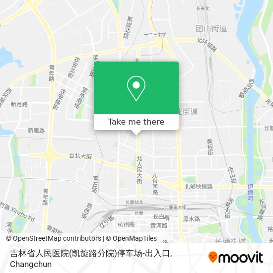吉林省人民医院(凯旋路分院)停车场-出入口 map