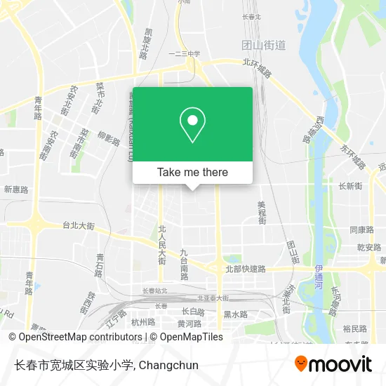 长春市宽城区实验小学 map