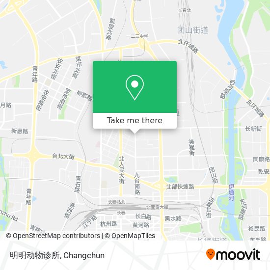明明动物诊所 map