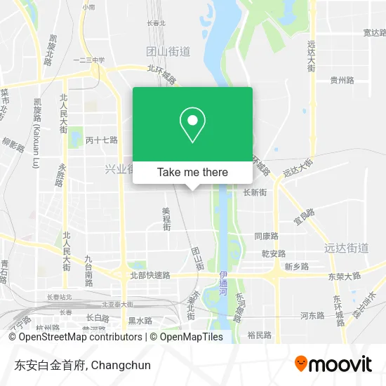东安白金首府 map