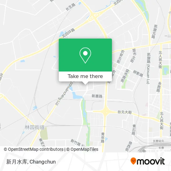 新月水库 map
