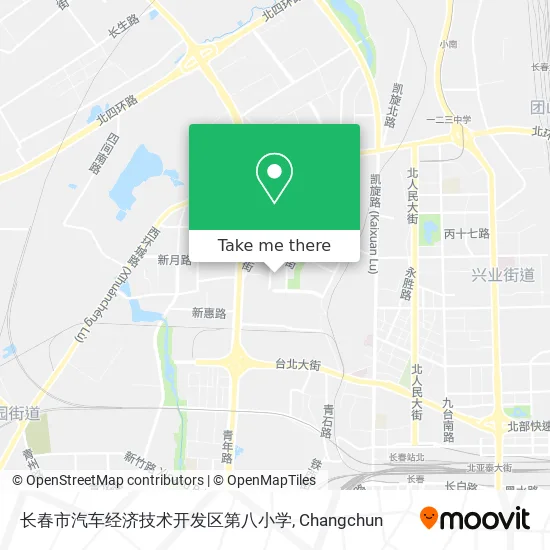 长春市汽车经济技术开发区第八小学 map