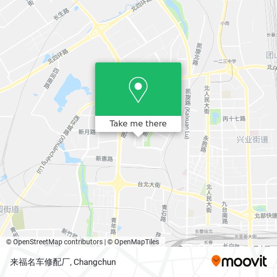 来福名车修配厂 map