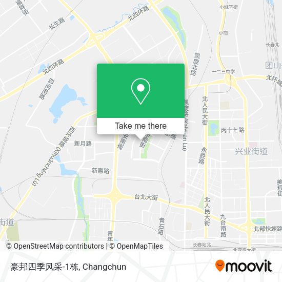 豪邦四季风采-1栋 map