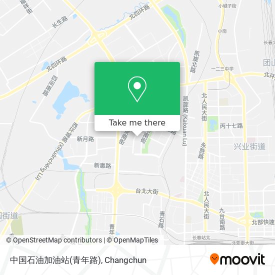 中国石油加油站(青年路) map