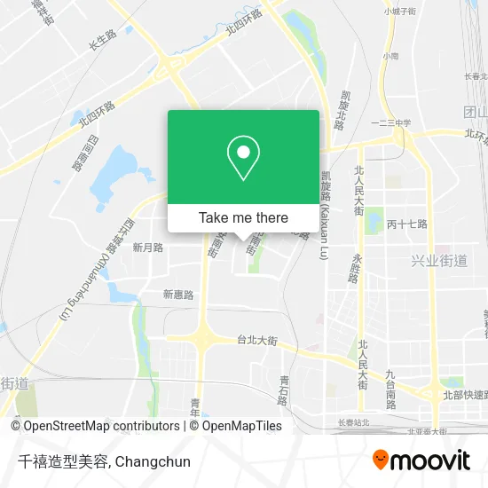 千禧造型美容 map