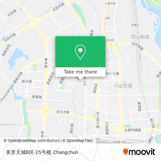 美景天城B区-25号楼 map
