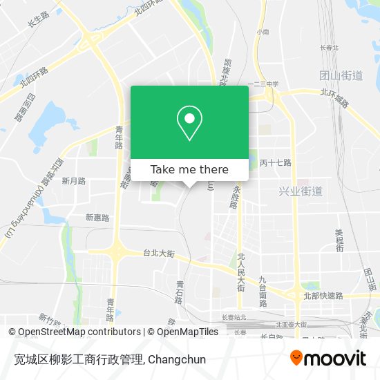 宽城区柳影工商行政管理 map