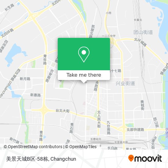 美景天城B区-58栋 map