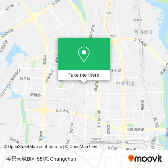美景天城B区-58栋 map