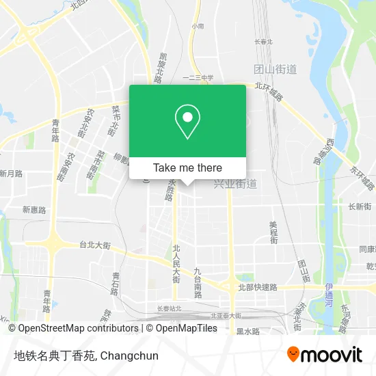 地铁名典丁香苑 map