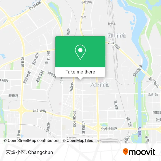 宏煜小区 map